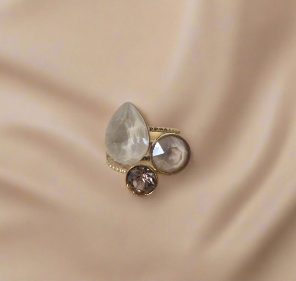 Bague trilogie goutte Swan đź”´