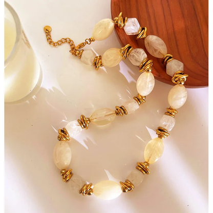 Collier Elina blanc🌸