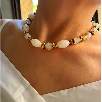 Collier Elina blanc🌸