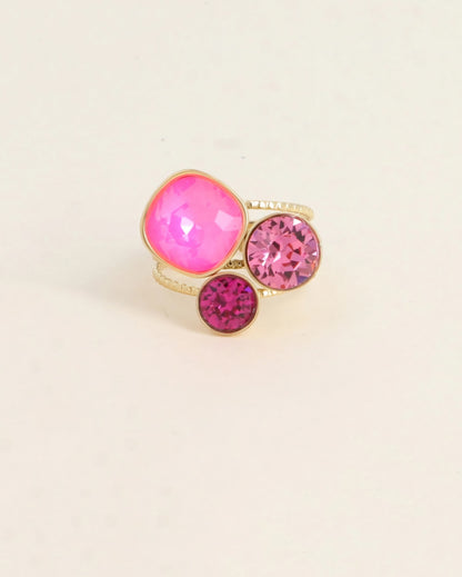Bague trilogie carré Swan 🔴