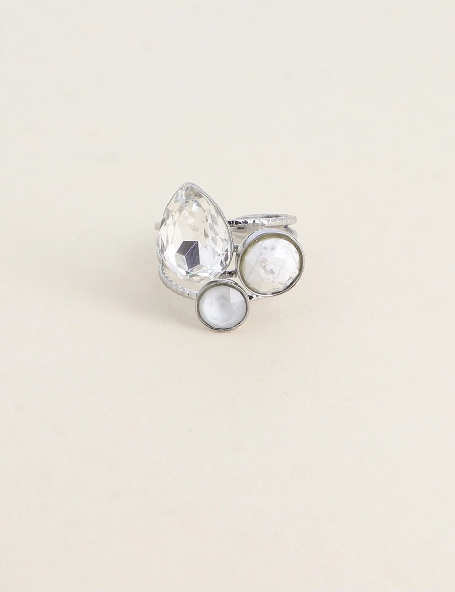 Bague trilogie goutte Swan 🔴