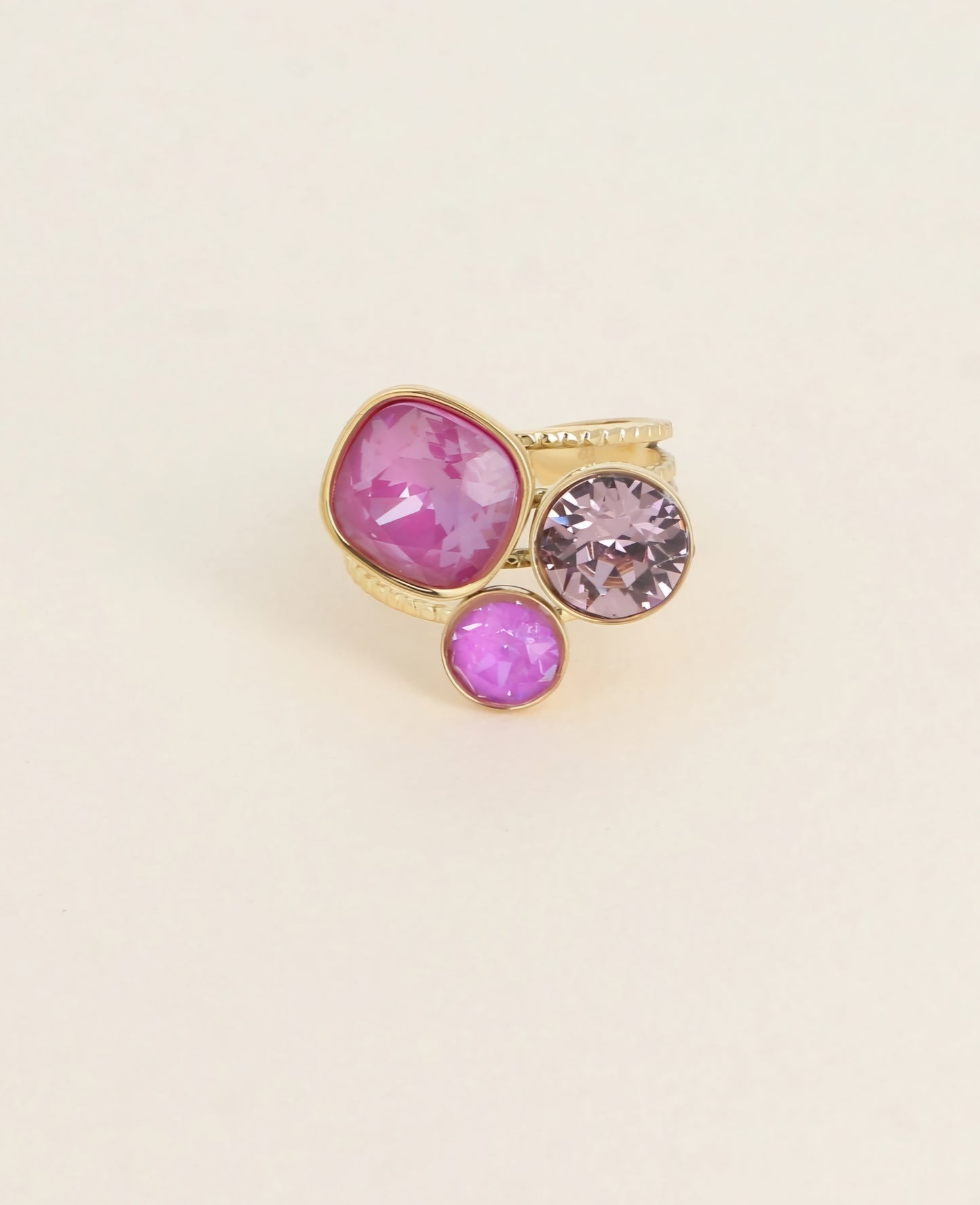 Bague trilogie carré Swan 🔴