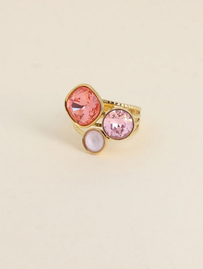 Bague trilogie carré Swan 🔴