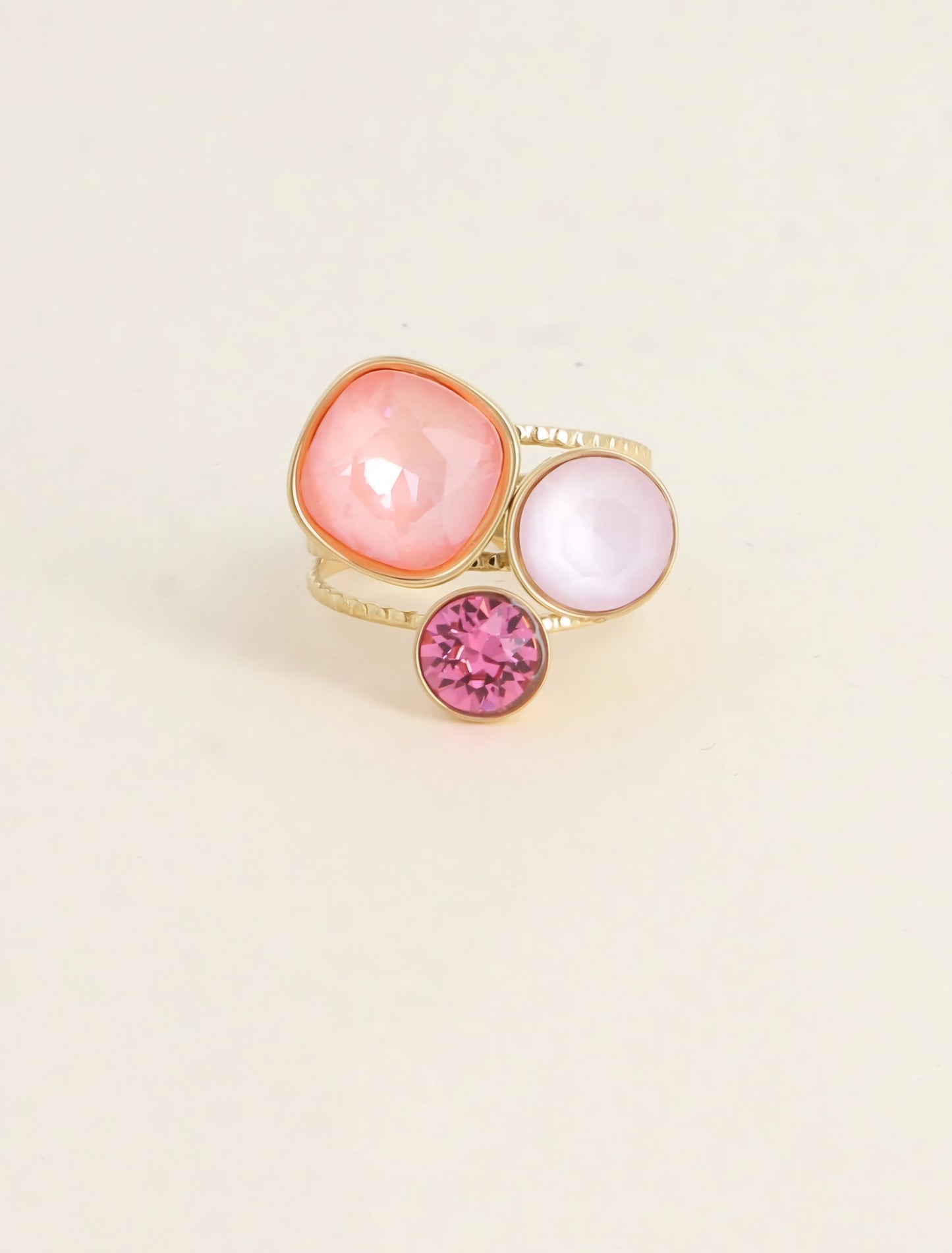 Bague trilogie carré Swan 🔴
