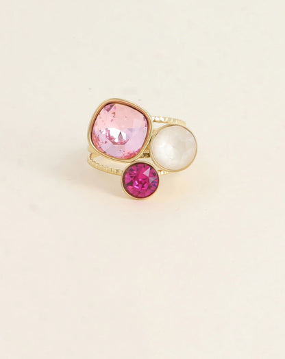 Bague trilogie carré Swan 🔴