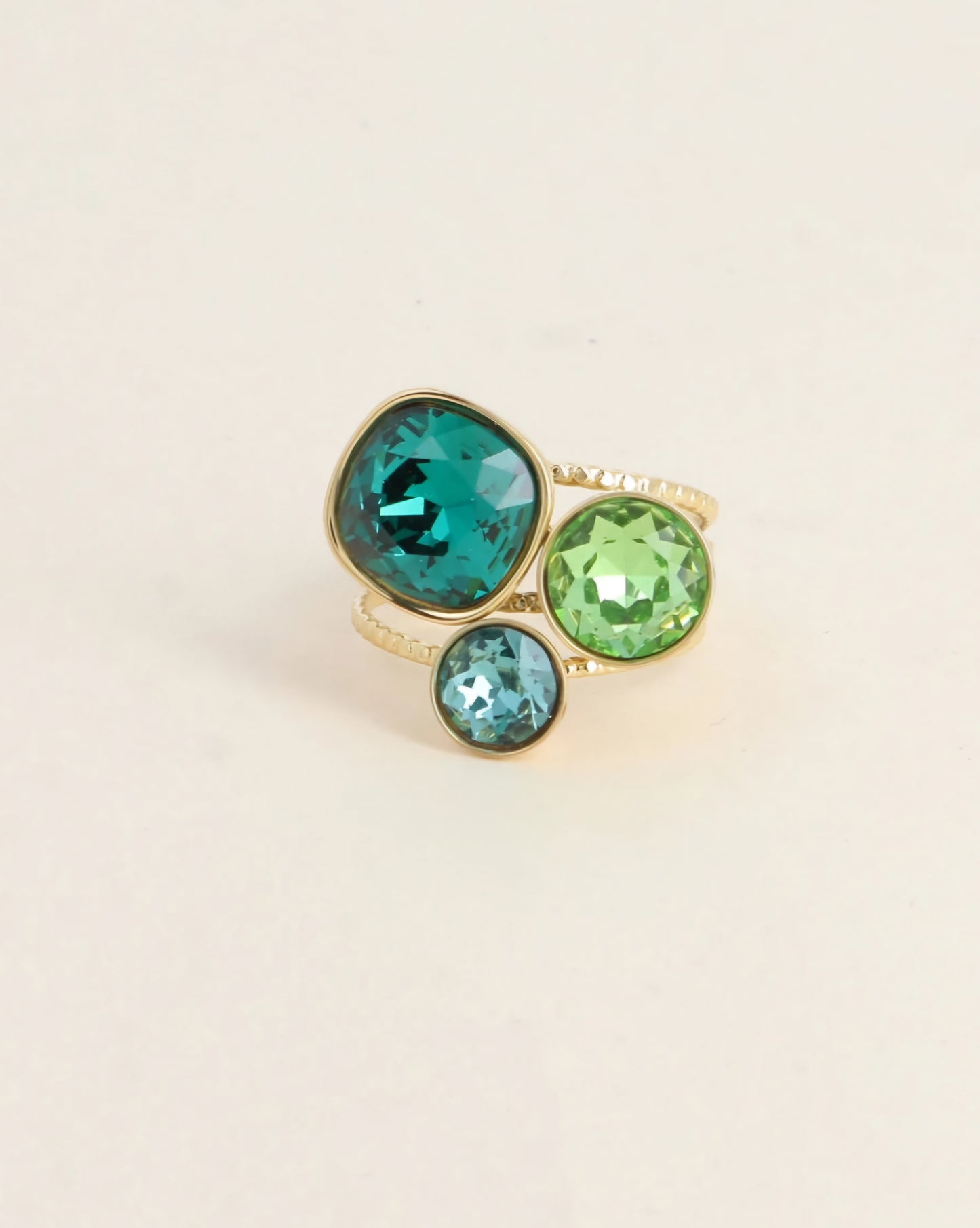 Bague trilogie carré Swan 🔴
