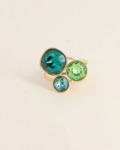 Bague trilogie carré Swan 🔴